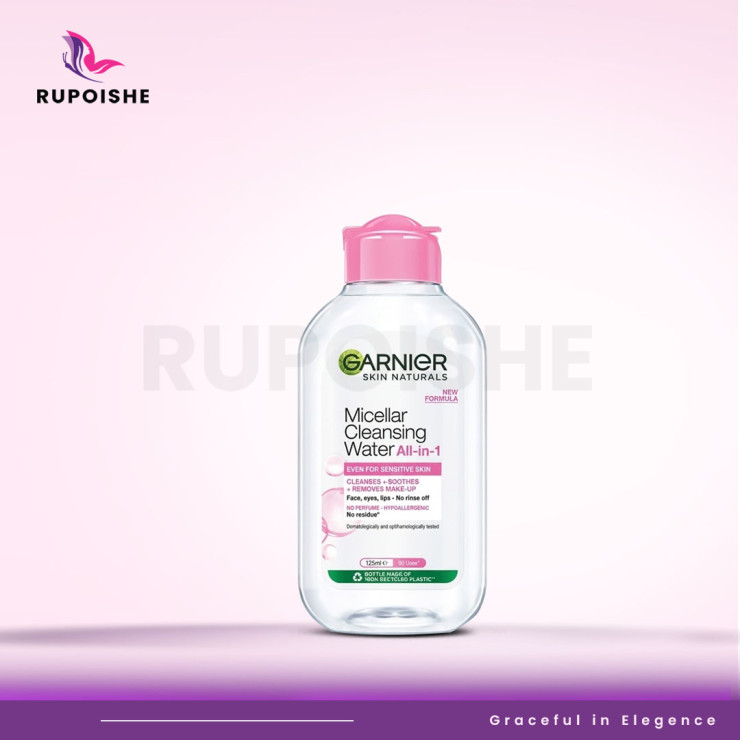 Garnier Micellar Cleansing Water Even For Sensitive Skin - 125ml Rupoishe